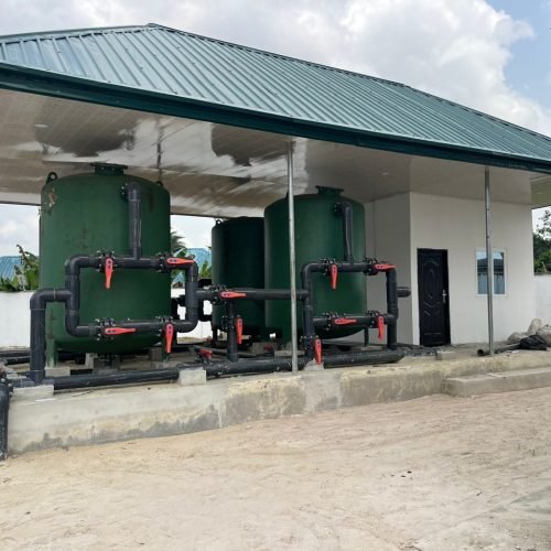 Filter or backwash house